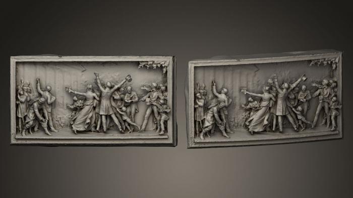 High reliefs and bas-reliefs, historical and religious (GRLFH_0346) 3D model for CNC machine